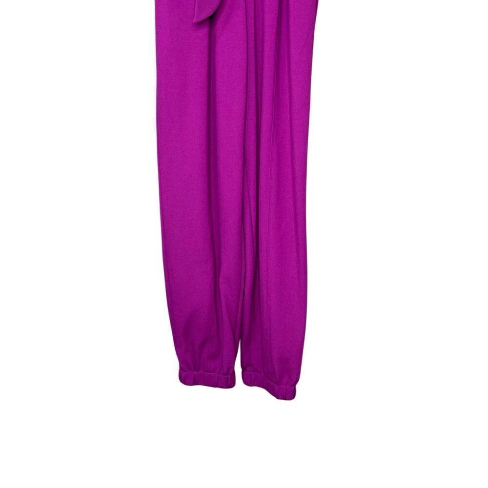 INC International purple V neck bishop sleeve jumpsuit size M - Picture 14 of 16